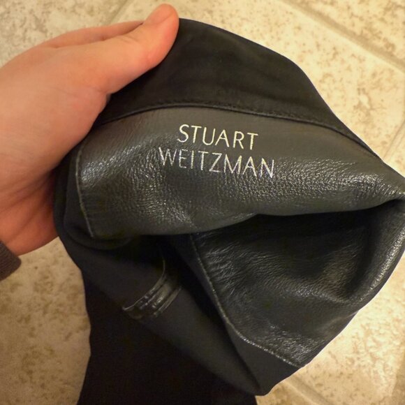 Stuart Weitzman Reserve Black Suede Over-the-Knee Boots - Size 36 - Picture 8 of 13